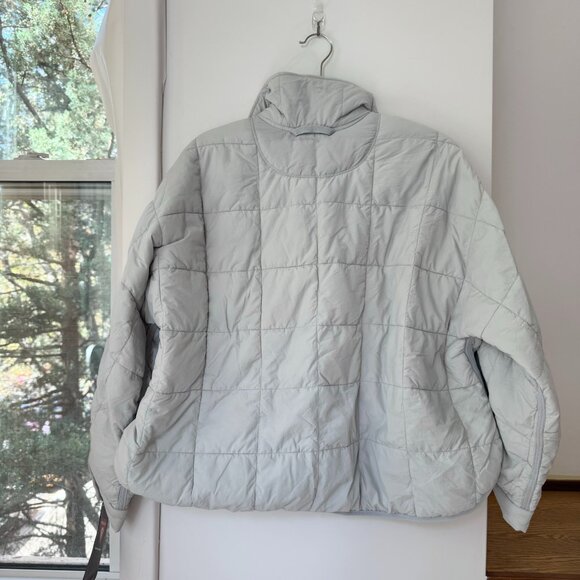 NWT Free People Pippa Packable Puffer Jacket Blue Gray FP Movement Small - Picture 4 of 9